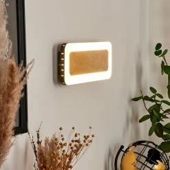 Hofstein Guacacallo Wandleuchte LED Schwarz, Weiß, Gold, 1-flammig -Wandleuchten Verkaufsgeschäft guacacallo wandleuchte h3570920 6