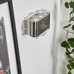 Hofstein Guiderkirch Wandleuchte LED Nickel-Matt, 6-flammig -Wandleuchten Verkaufsgeschäft guiderkirch wandleuchte h3654149 3