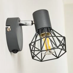 Hofstein Gullspang Wandleuchte Chrom, Anthrazit, 1-flammig -Wandleuchten Verkaufsgeschäft gullspang wandleuchte h3348819 12