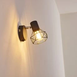 Hofstein Gullspang Wandleuchte Chrom, Anthrazit, 1-flammig -Wandleuchten Verkaufsgeschäft gullspang wandleuchte h3348819 14