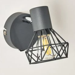 Hofstein Gullspang Wandleuchte Chrom, Anthrazit, 1-flammig -Wandleuchten Verkaufsgeschäft gullspang wandleuchte h3348819 16