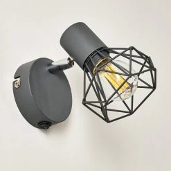 Hofstein Gullspang Wandleuchte Chrom, Anthrazit, 1-flammig -Wandleuchten Verkaufsgeschäft gullspang wandleuchte h3348819 17