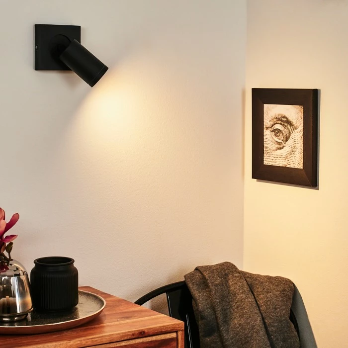 Hofstein Hakamken Wandleuchte LED Schwarz, 1-flammig 12 Hofstein Hakamken Wandleuchte LED Schwarz, 1-flammig – Bild 12