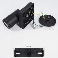 Hofstein Hakamken Wandleuchte LED Schwarz, 1-flammig 16 Hofstein Hakamken Wandleuchte LED Schwarz, 1-flammig -Wandleuchten Verkaufsgeschäft hakamken wandleuchte h3427828 4