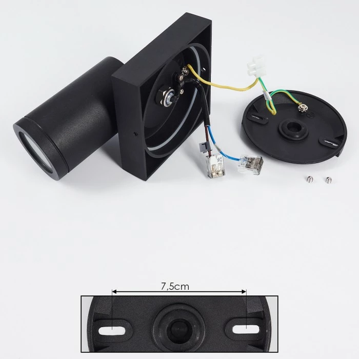 Hofstein Hakamken Wandleuchte LED Schwarz, 1-flammig 5 Hofstein Hakamken Wandleuchte LED Schwarz, 1-flammig – Bild 5