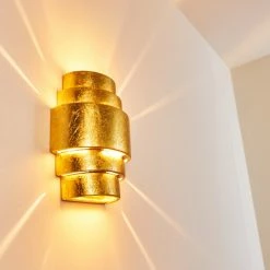 Hofstein Handan Wandleuchte Gold, 1-flammig 39 Hofstein Handan Wandleuchte Gold, 1-flammig -Wandleuchten Verkaufsgeschäft handan wandleuchte h3010129 do4 18