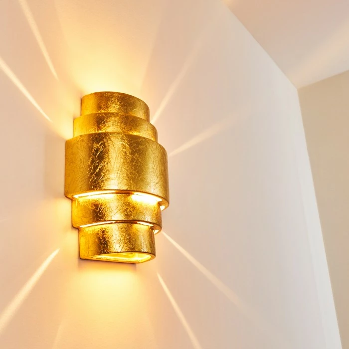 Hofstein Handan Wandleuchte Gold, 1-flammig 19 Hofstein Handan Wandleuchte Gold, 1-flammig – Bild 19