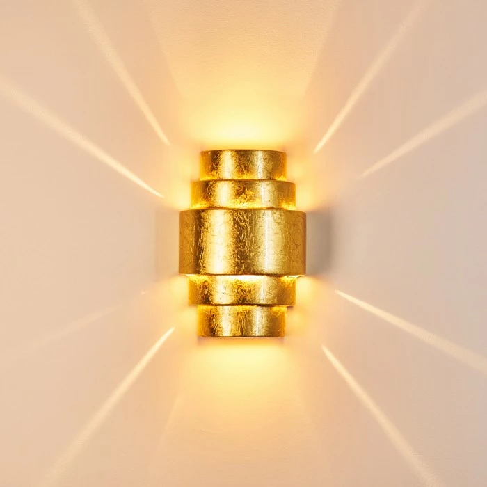 Hofstein Handan Wandleuchte Gold, 1-flammig 5 Hofstein Handan Wandleuchte Gold, 1-flammig – Bild 5