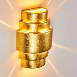 Hofstein Handan Wandleuchte Gold, 1-flammig 27 Hofstein Handan Wandleuchte Gold, 1-flammig -Wandleuchten Verkaufsgeschäft handan wandleuchte h3010129 do4 6