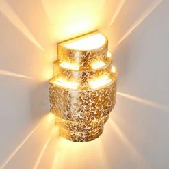 Hofstein Handan Wandleuchte Gold, 1-flammig 28 Hofstein Handan Wandleuchte Gold, 1-flammig -Wandleuchten Verkaufsgeschäft handan wandleuchte h3010259 do4 10