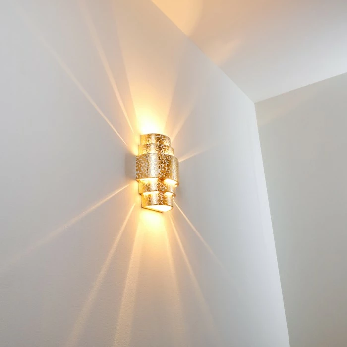 Hofstein Handan Wandleuchte Gold, 1-flammig 3 Hofstein Handan Wandleuchte Gold, 1-flammig – Bild 3