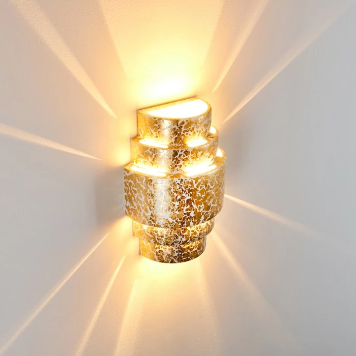 Hofstein Handan Wandleuchte Gold, 1-flammig 7 Hofstein Handan Wandleuchte Gold, 1-flammig – Bild 7