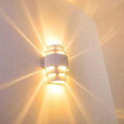 Hofstein Handan Wandleuchte Wei&szlig;, 1-flammig -Wandleuchten Verkaufsgeschäft handan wandleuchte h329 10