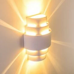 Hofstein Handan Wandleuchte Wei&szlig;, 1-flammig -Wandleuchten Verkaufsgeschäft handan wandleuchte h329 4