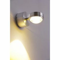 Hofstein Harare Wandleuchte LED Aluminium, 1-flammig -Wandleuchten Verkaufsgeschäft harare wandleuchte h348 gelb linse 12