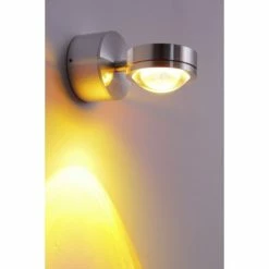 Hofstein Harare Wandleuchte LED Aluminium, 1-flammig -Wandleuchten Verkaufsgeschäft harare wandleuchte h348 gelb linse 3