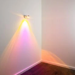 Hofstein Harare Wandleuchte LED Aluminium, 1-flammig 22 Hofstein Harare Wandleuchte LED Aluminium, 1-flammig -Wandleuchten Verkaufsgeschäft harare wandleuchte h348 magenta glas 10