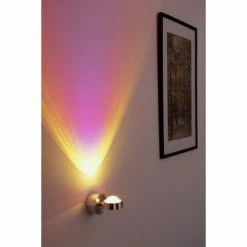 Hofstein Harare Wandleuchte LED Aluminium, 1-flammig -Wandleuchten Verkaufsgeschäft harare wandleuchte h348 magenta linse 12