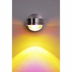 Hofstein Harare Wandleuchte LED Aluminium, 1-flammig -Wandleuchten Verkaufsgeschäft harare wandleuchte h348 magenta linse 3