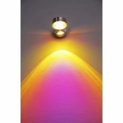 Hofstein Harare Wandleuchte LED Aluminium, 1-flammig -Wandleuchten Verkaufsgeschäft harare wandleuchte h348 magenta linse 5