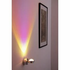 Hofstein Harare Wandleuchte LED Aluminium, 1-flammig -Wandleuchten Verkaufsgeschäft harare wandleuchte h348 magenta linse 8