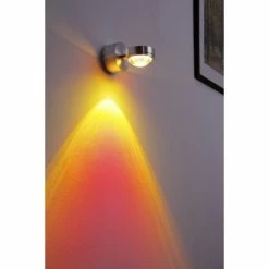 Hofstein Harare Wandleuchte LED Aluminium, 1-flammig -Wandleuchten Verkaufsgeschäft harare wandleuchte h348 rot linse 3
