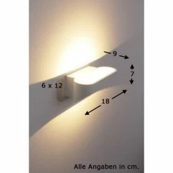 Helestra ONNO Wandleuchte LED Weiß, 1-flammig
