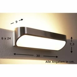 Helestra ONNO Wandleuchte LED Aluminium, 2-flammig
