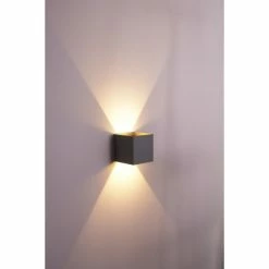 Helestra Wandleuchte LED Grau, Silber, 2-flammig -Wandleuchten Verkaufsgeschäft helestra wandleuchte a28442 46 do1 11