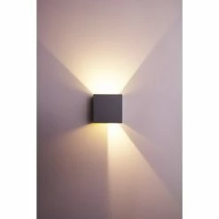 Helestra Wandleuchte LED Grau, Silber, 2-flammig -Wandleuchten Verkaufsgeschäft helestra wandleuchte a28442 46 do1 12