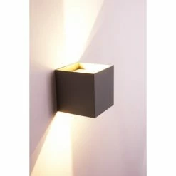 Helestra Wandleuchte LED Grau, Silber, 2-flammig -Wandleuchten Verkaufsgeschäft helestra wandleuchte a28442 46 do1 15