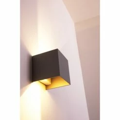 Helestra Wandleuchte LED Grau, Silber, 2-flammig -Wandleuchten Verkaufsgeschäft helestra wandleuchte a28442 46 do1 16