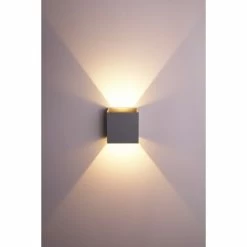 Helestra Wandleuchte LED Grau, Silber, 2-flammig -Wandleuchten Verkaufsgeschäft helestra wandleuchte a28442 46 do1 2