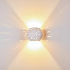 Hofstein Herculano Wandleuchte Wei&szlig;, 1-flammig -Wandleuchten Verkaufsgeschäft herculano wandleuchte h169651 do4 10