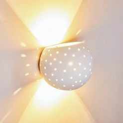 Hofstein Herculano Wandleuchte Wei&szlig;, 1-flammig -Wandleuchten Verkaufsgeschäft herculano wandleuchte h169651 do4 12