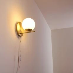 Hofstein Hogatza Wandleuchte Messing, 1-flammig -Wandleuchten Verkaufsgeschäft hogatza wandleuchte h3356395 11