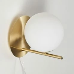 Hofstein Hogatza Wandleuchte Messing, 1-flammig -Wandleuchten Verkaufsgeschäft hogatza wandleuchte h3356395 5