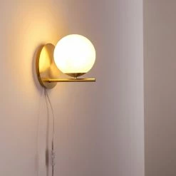 Hofstein Hogatza Wandleuchte Messing, 1-flammig -Wandleuchten Verkaufsgeschäft hogatza wandleuchte h3356395 7