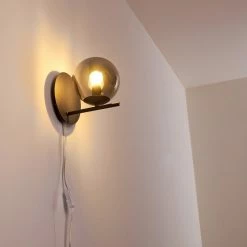 Hofstein Hogatza Wandleuchte Schwarz, 1-flammig -Wandleuchten Verkaufsgeschäft hogatza wandleuchte h3356425 11