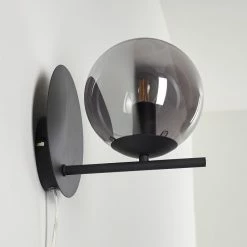 Hofstein Hogatza Wandleuchte Schwarz, 1-flammig -Wandleuchten Verkaufsgeschäft hogatza wandleuchte h3356425 15