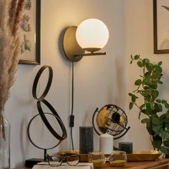 Hofstein Hogatza Wandleuchte Schwarz, 1-flammig -Wandleuchten Verkaufsgeschäft hogatza wandleuchte h3578780 10