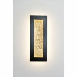 Holländer DUPLICATO Wandleuchte LED Schwarz, Braun, Gold, 1-flammig