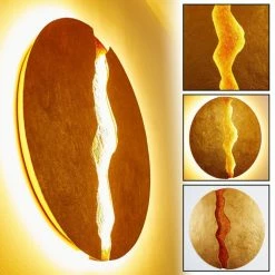 Holländer ERUPTION Wandleuchte LED Rot, Gold, 1-flammig