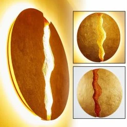 Holländer ERUPTION Wandleuchte LED Rot, Gold, 1-flammig -Wandleuchten Verkaufsgeschäft hollaender eruption wandleuchte 300 k 13230 5