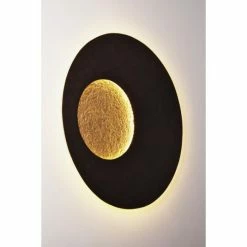 Holländer LUNA Wandleuchte LED Braun, Gold, 1-flammig -Wandleuchten Verkaufsgeschäft hollaender luna wandleuchte 300 k 13204 7