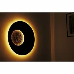 Holländer LUNA Wandleuchte LED Braun, Gold, 1-flammig -Wandleuchten Verkaufsgeschäft hollaender luna wandleuchte 300 k 13204 8