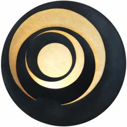 Holländer SPIRALE Wandleuchte LED Schwarz, Braun, Gold, 1-flammig -Wandleuchten Verkaufsgeschäft hollaender spirale wandleuchte 300 k 1698 2