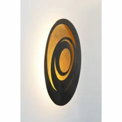 Holländer SPIRALE Wandleuchte LED Schwarz, Braun, Gold, 1-flammig -Wandleuchten Verkaufsgeschäft hollaender spirale wandleuchte 300 k 1698 3