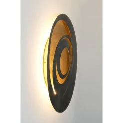 Holländer SPIRALE Wandleuchte LED Schwarz, Braun, Gold, 1-flammig -Wandleuchten Verkaufsgeschäft hollaender spirale wandleuchte 300 k 1698 4
