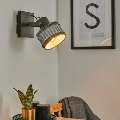 Hofstein Holsa Wandleuchte Schwarz, 1-flammig -Wandleuchten Verkaufsgeschäft holsa wandleuchte h3451175 8